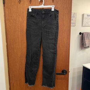 Black American eagle straight leg jeans